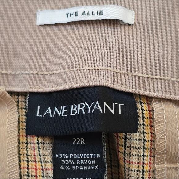 LANE BRYANT The Allie Plaid Wide Leg Pants Plus Size 22 - Picture 11 of 11